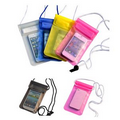 Translucent PVC Waterproof Pouch With Lanyard (7"x3.9")